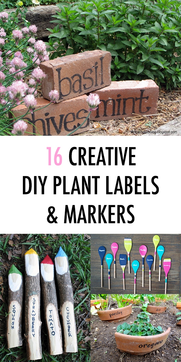 16 Creative DIY Plant Labels & Markers