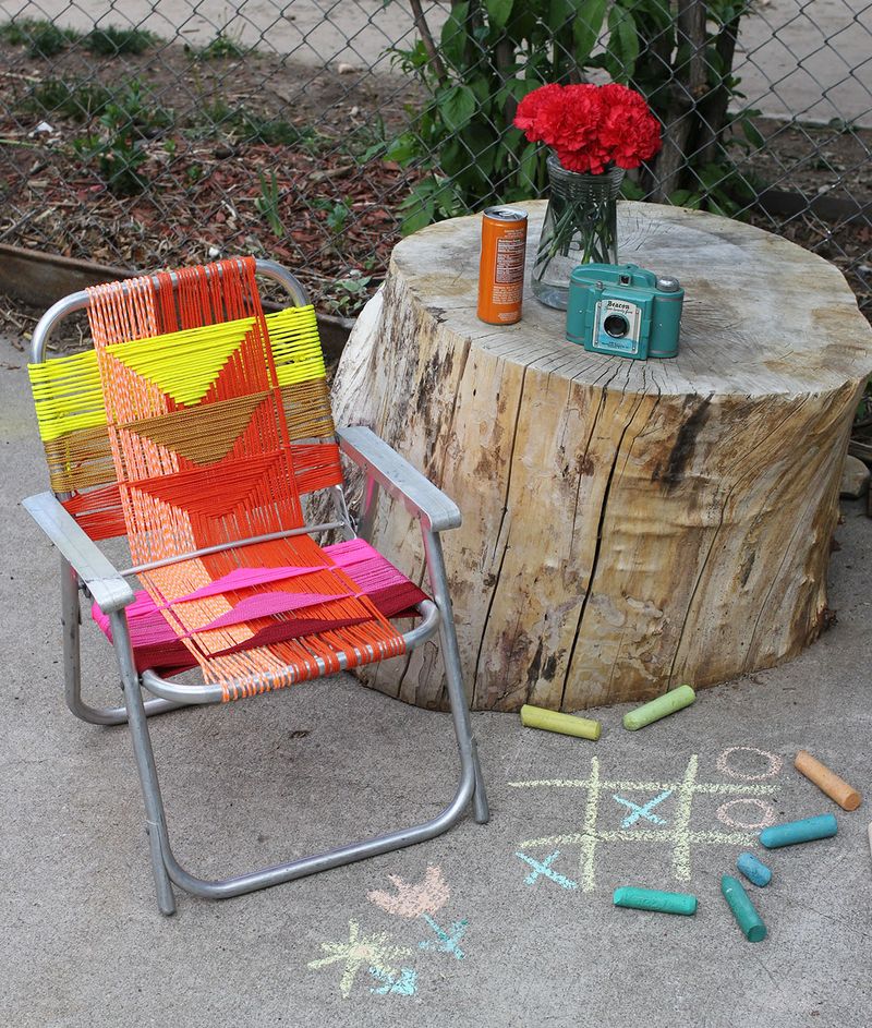 Aluminum Chair Makeover