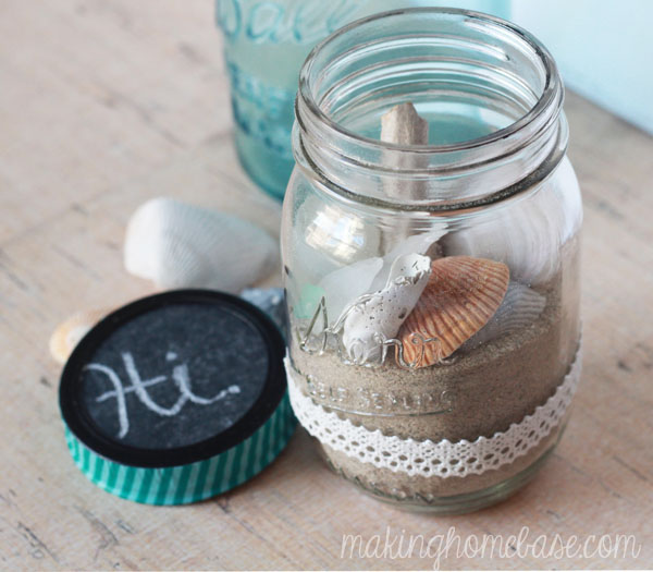 Beachy Mason Jar Terrarium