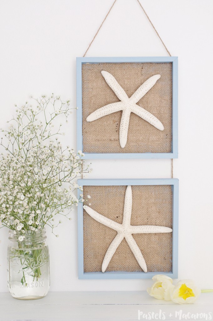 Burlap Coastal Wall Decor