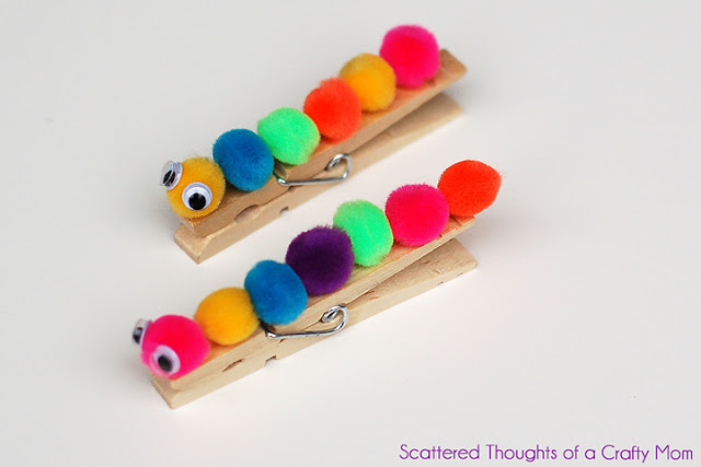 Clothespin Caterpillars