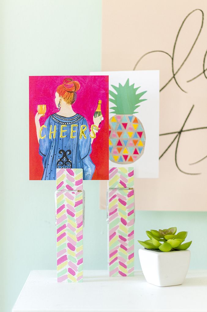 Clothespin Photo Holders