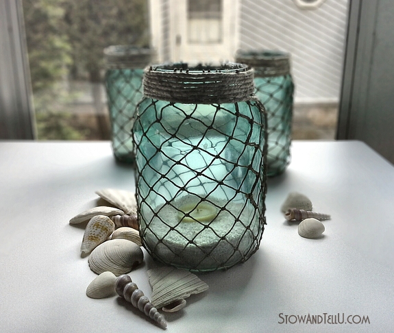 Nautical Netted Jars