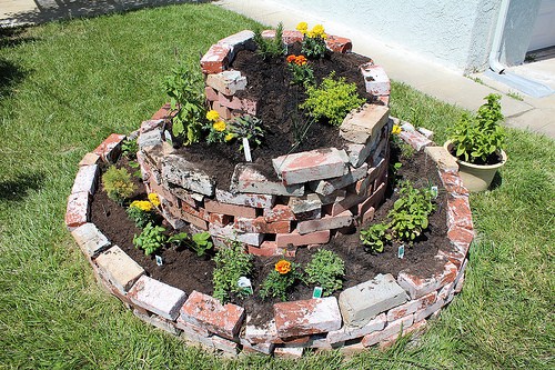 The Brick Herb Spiral