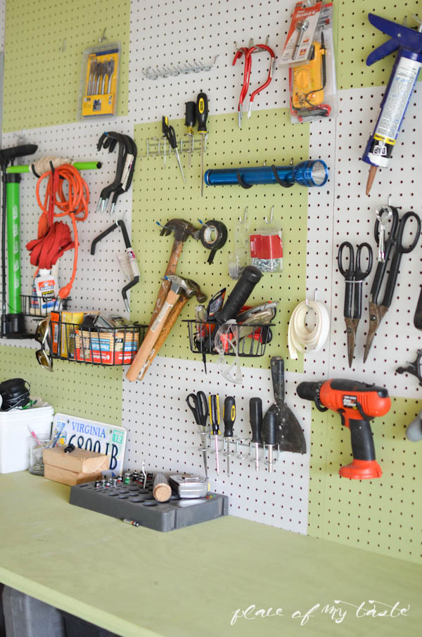 Garage Pegboard Storage