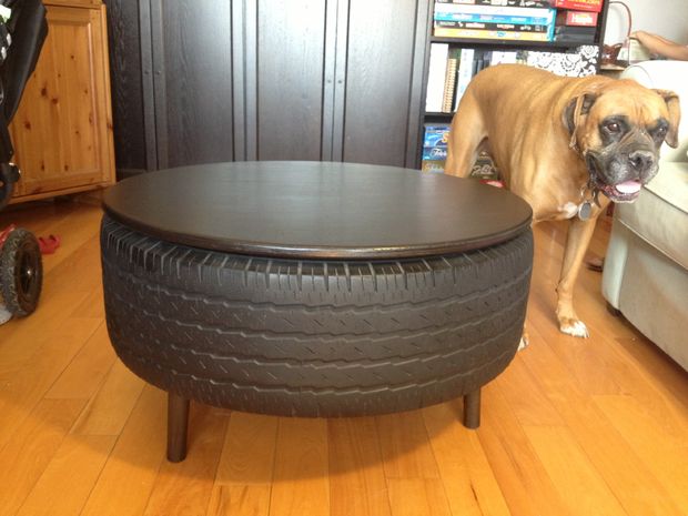 Recycled Tire Coffee Table