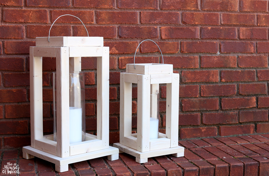 Rustic Scrap Wood Lanterns