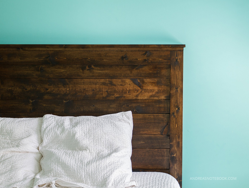 rustic headboard diy decor projects wood bedroom andreasnotebook pine budget