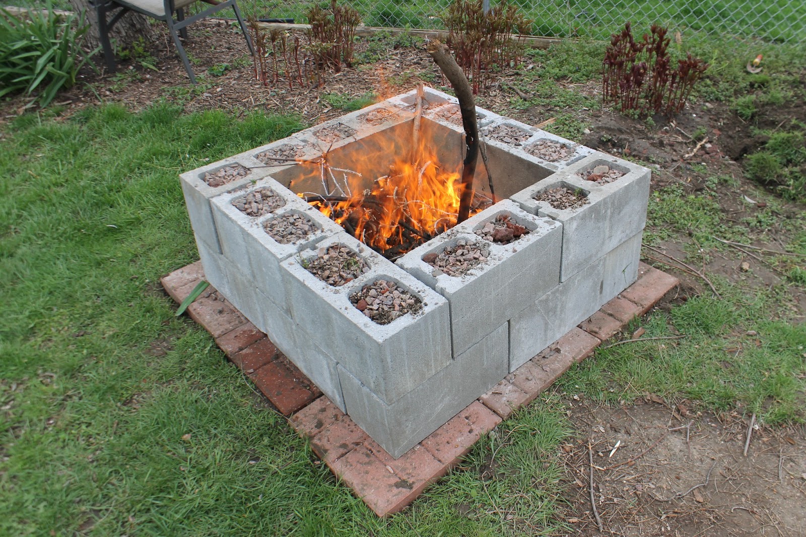 Cinder Block Fire Pit