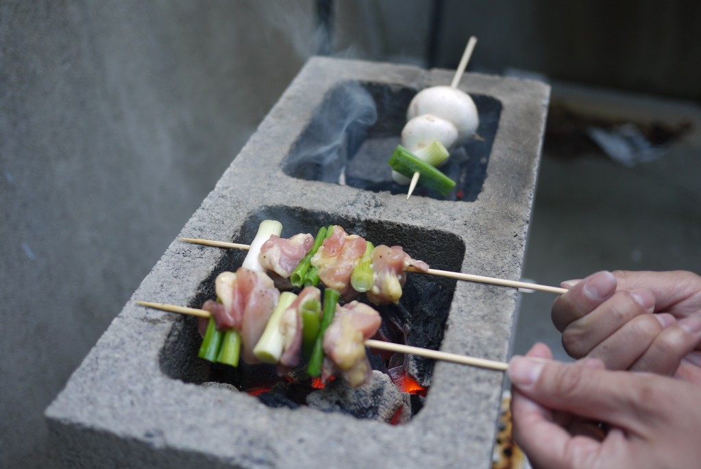 Small Cinder Block Grill