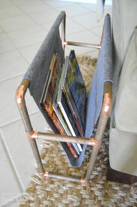 Copper Magazine Holder