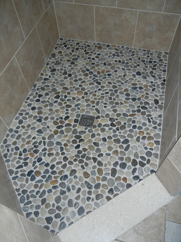 pebble shower floor