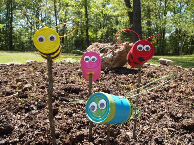 Cute Tin Can Lawn Critters