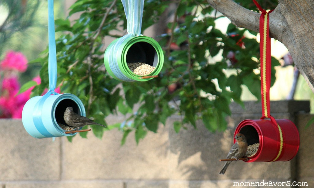 Tin Can Bird Feeders