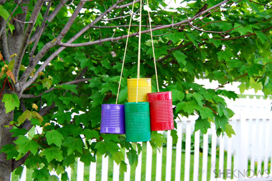 Tin can wind chime