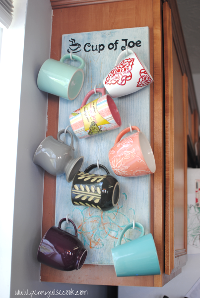 DIY Mug Rack with K-Cup® Storage