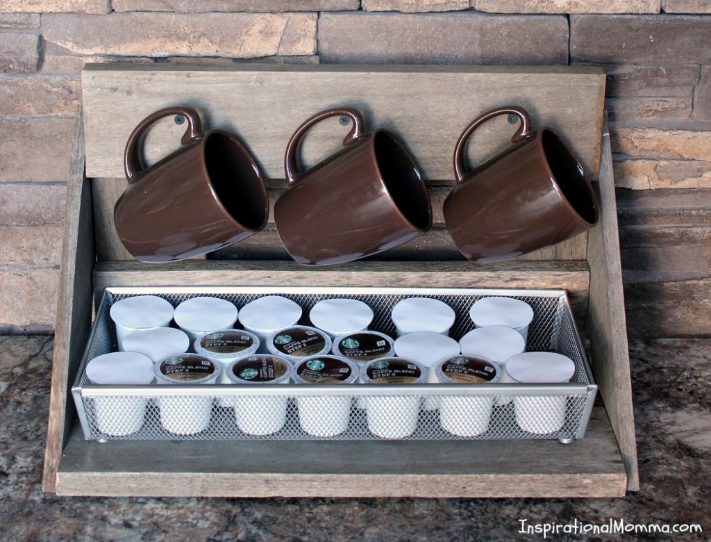 Mug Rack with K-Cup Storage