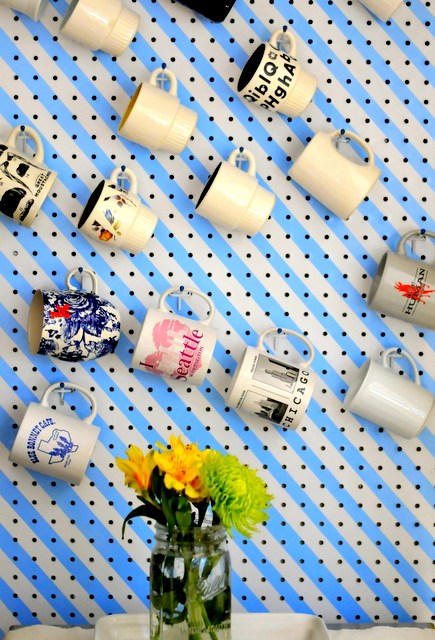 Pegboard Mug Storage