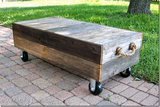 Factory Cart-Style Coffee Table