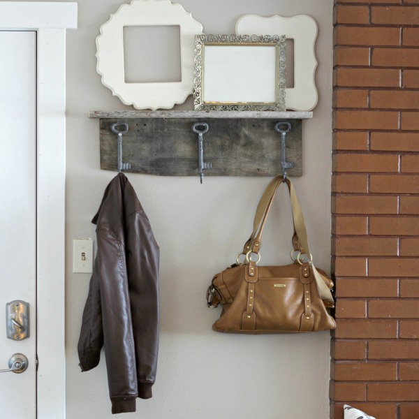 Barn Wood Shelf and Coat Rack