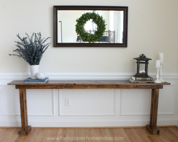 rustic entryway table