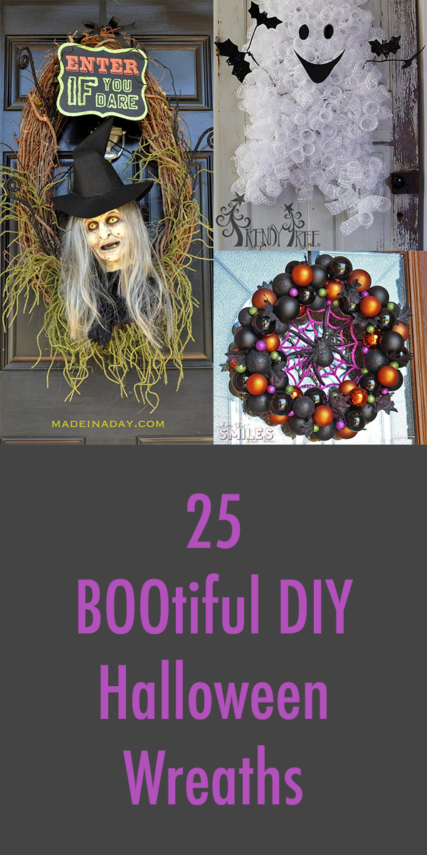 25 BOOtiful DIY Halloween Wreaths