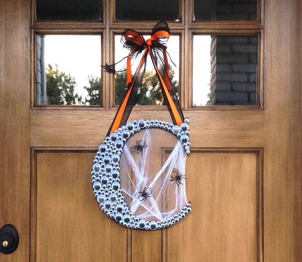 Googly Eye Monogram Wreath