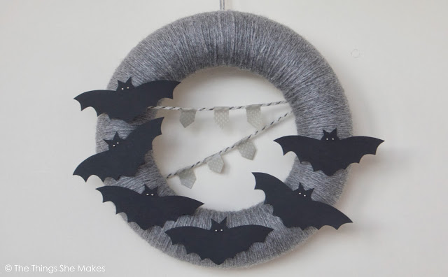 Halloween Bat Wreath