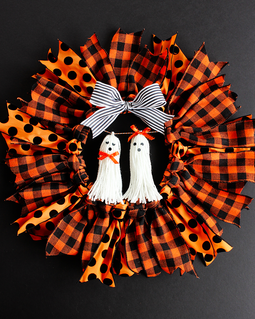 Halloween Ribbon Wreath