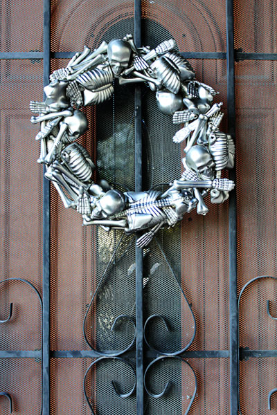 Skeleton Halloween Wreath