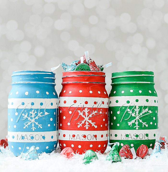 Christmas Sweater Mason Jars