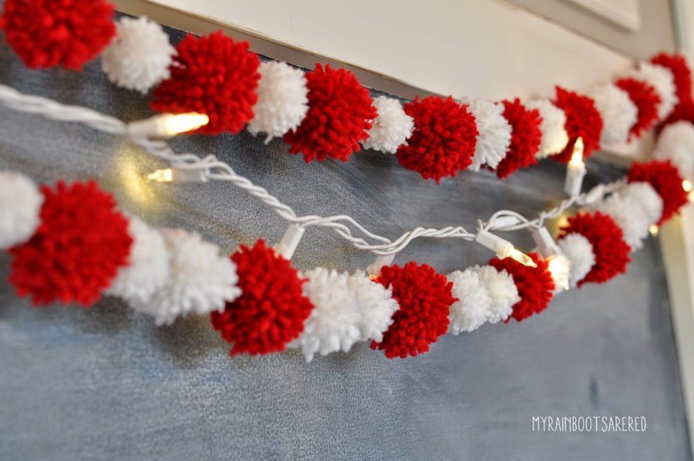 Festive Pom Pom Garland