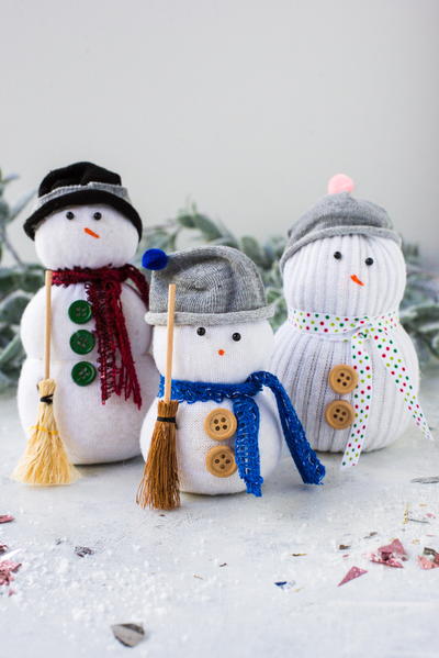 Sock Snowmen