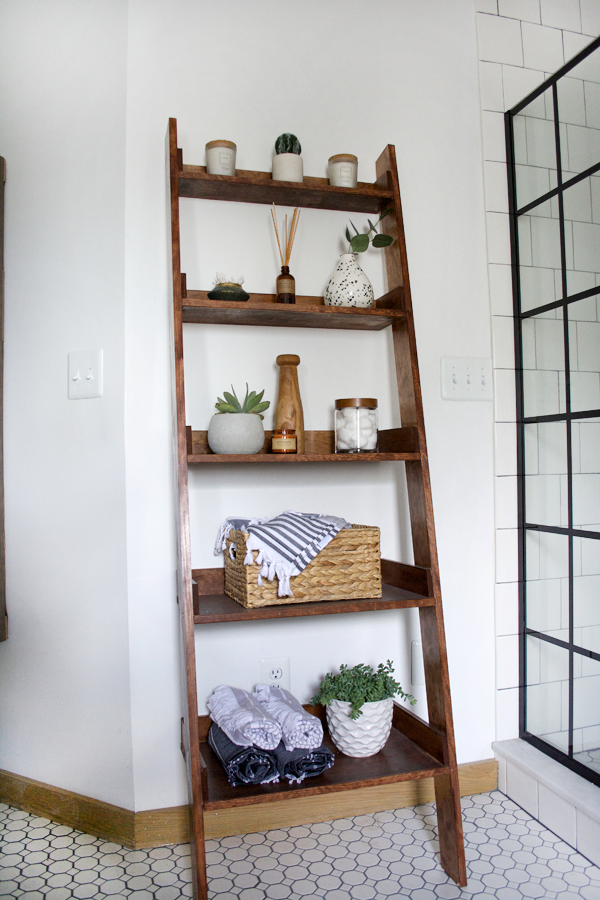 Leaning Ladder Shelf