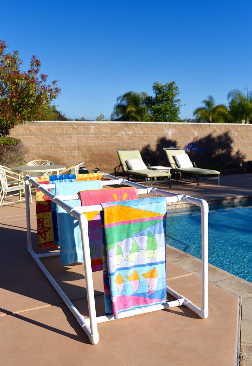 PVC Pipe Towel Holder