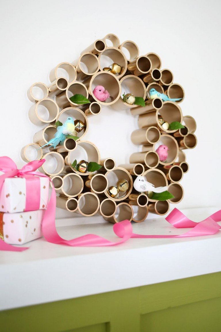 PVC Pipe Wreath