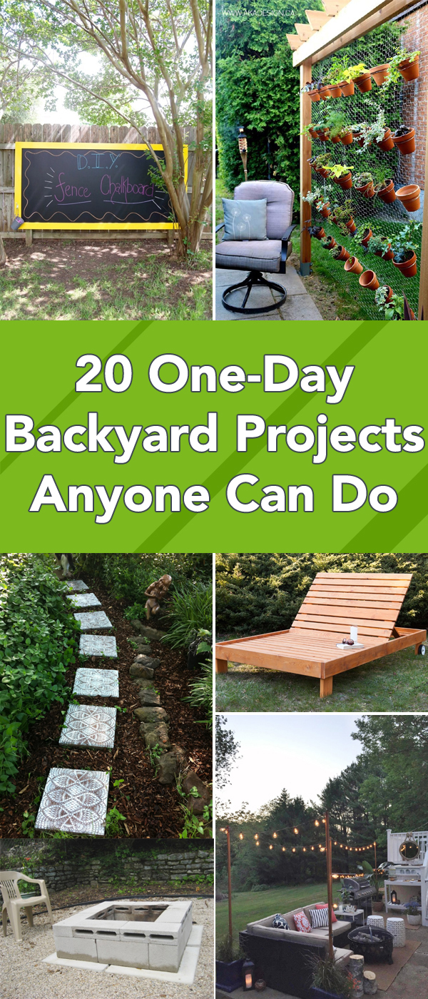 20 One-Day Backyard Projects Anyone Can Do