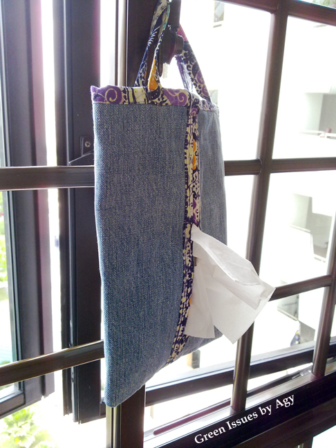 Denim Tissue Holder