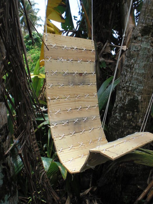 Paracord Laced Pallet Hanging Chair