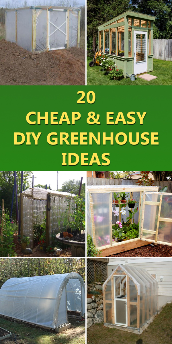 20 Cheap and Easy DIY Greenhouse Ideas