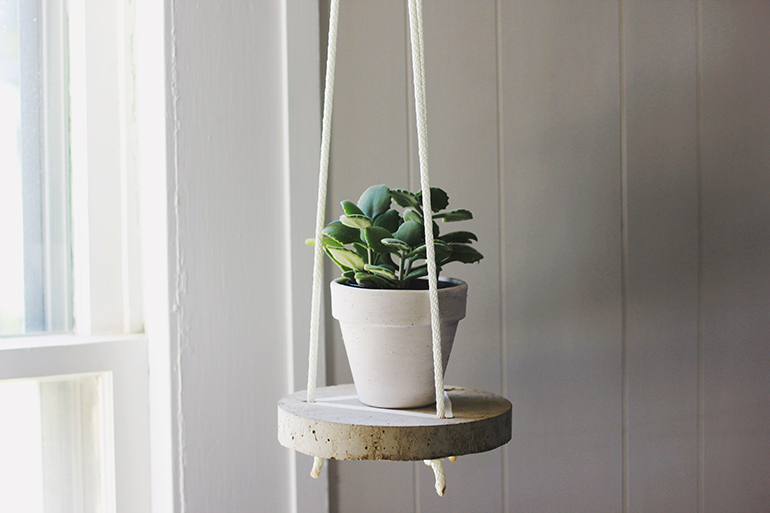 Round Hanging Cement Table