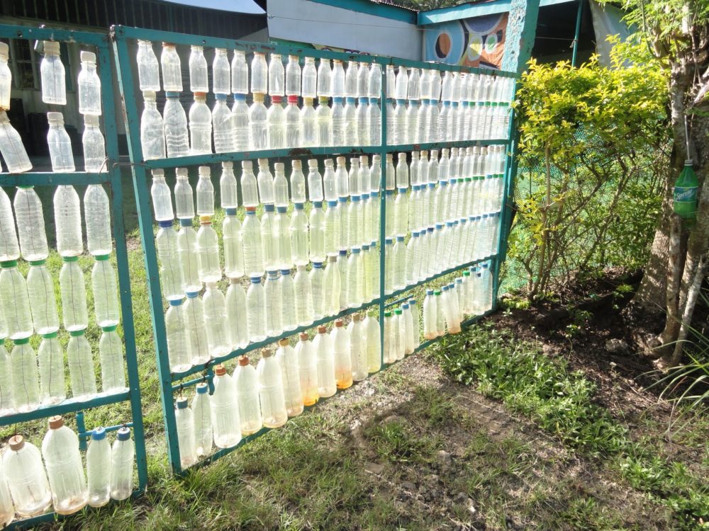 Plastic Bottle Fence