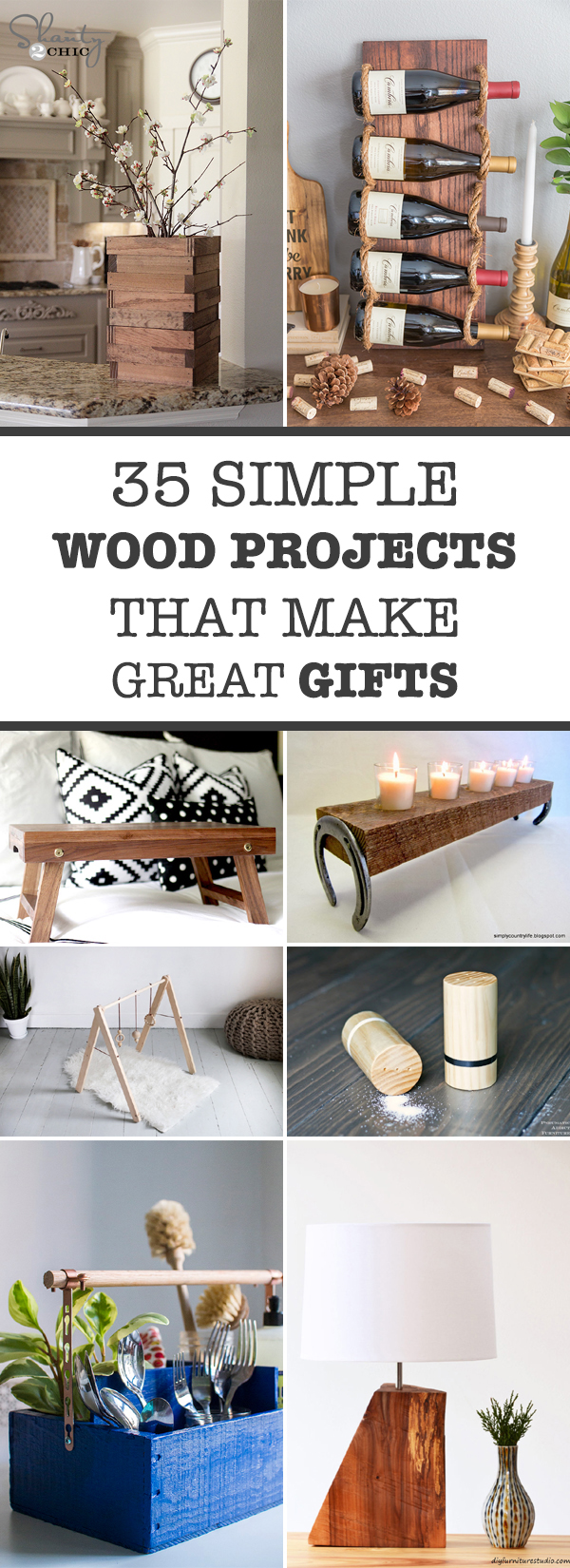 35 Simple Wood Projects That Make Great Gifts