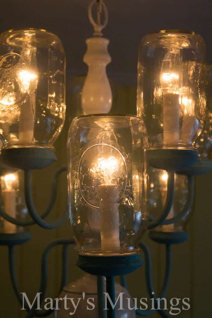 Mason Jar Chandelier