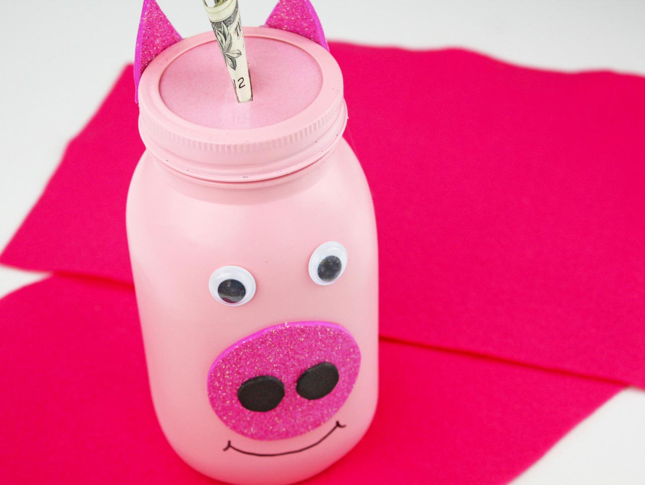 Mason Jar Piggy Bank