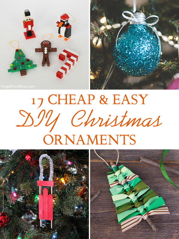 17 Cheap & Easy DIY Christmas Ornaments