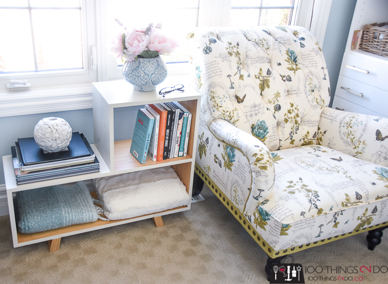 Mid-Century Modern Side Table Bookshelf