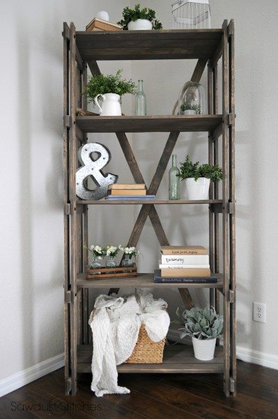 Rustic Farmhouse Book Shelf