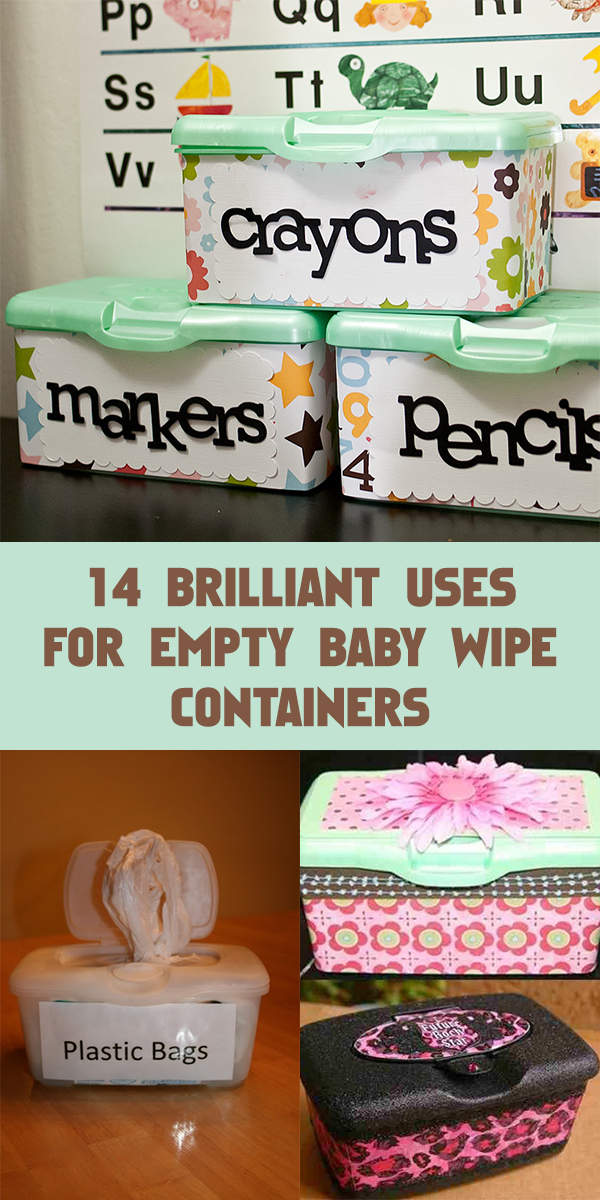 14 Brilliant Uses For Empty Baby Wipe Containers