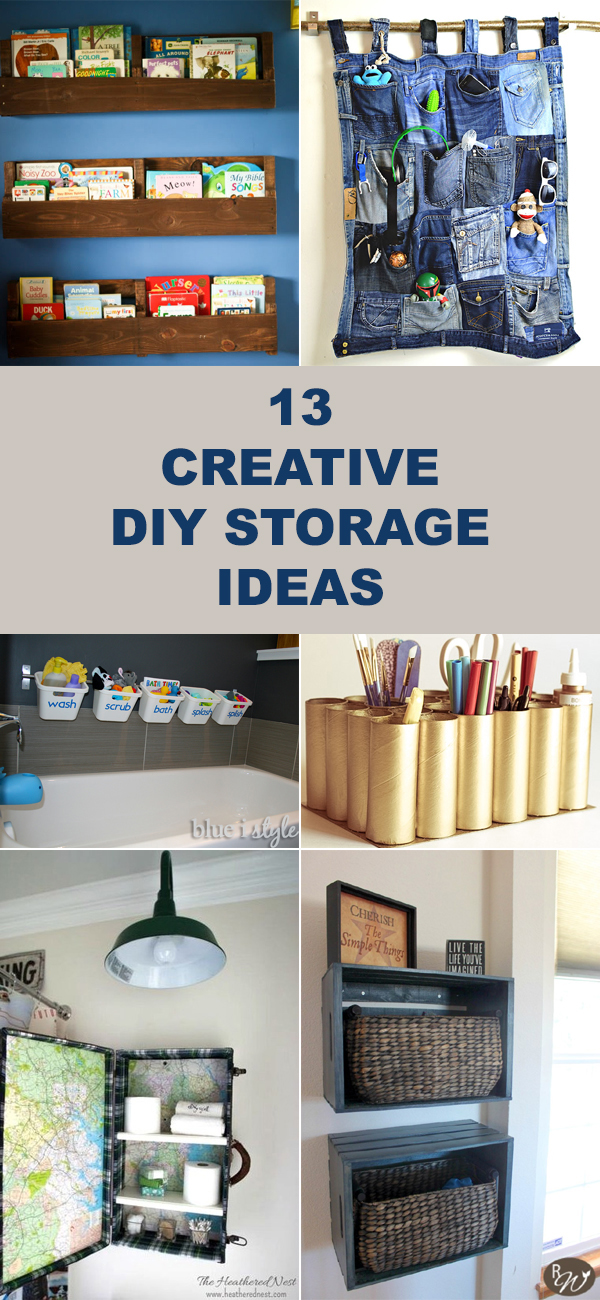 13 Creative DIY Storage Ideas